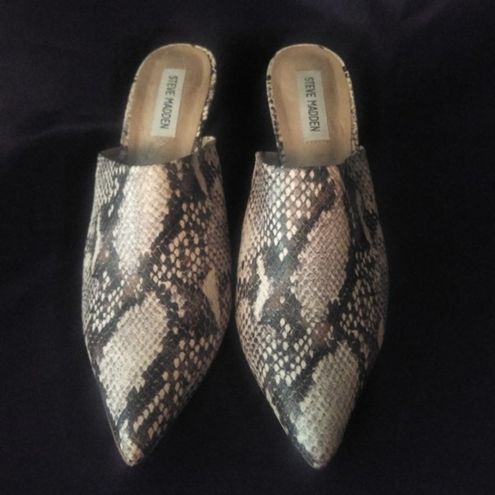 Steve Maden snake heels